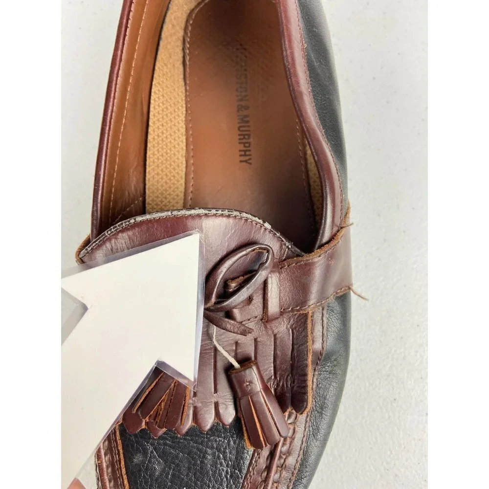 Johnston & Murphy Black & Brown Tassel Kiltie Loafers‎ - Men's Size 11M